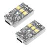 HeiyRC 2PCS Drone Strobe Night Light, FAA Flight Anti Collision Rechargeable LED Lighting Lamp for DJI Air 3S, Mavic 3, Mini 4 Pro, Air 2S, Mini 2, Avata 2 Neo view 1