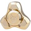 FREELOVE Metal Fidget Spinner for Adults, Stainless Steel Heavy Spinning Toys, Small Mini Fox Hand Gyro, Bearing Premium Long High Spin Fidget Block, Gold view 1