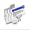 GPM Upgrades Aluminum 6061-T6 Servo Mount + Tie Rod + 25T Servo Horn Set for 1/6 4WD XRT 8S78086-4/1/5 XMaxx 6S Monster Truck77076-4 1/5 XMaxx 8S Monster Truck77086-4 RC Car (Silver) view 1