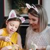 Creatoy Cat Ears Headband Kids dollhouse plush toys Glitter Headbands Toddler Kitty Hairband Doll house Party Supplies Halloween Dress Up Favors view 4