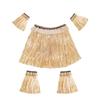 ABOOFAN Hawaiian Skirt Set Girls Hawaiian Hula Grass Skirt Hula Costume Luau Grass Skirts Girls Elastic Dancer Set for Luau Party Decorations view 1