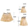 ABOOFAN Hawaiian Skirt Set Girls Hawaiian Hula Grass Skirt Hula Costume Luau Grass Skirts Girls Elastic Dancer Set for Luau Party Decorations view 3