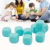 30PCS Fun Dice Set, 16MM Plastic 6 Sided Round Corners Dice Cubes, Polyhedral Dice Set, DIY Puzzle Round Corner for Classroom Teaching, Board Games, Dices Game, Parties (Light Blue) view 2
