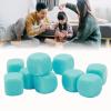 30PCS Fun Dice Set, 16MM Plastic 6 Sided Round Corners Dice Cubes, Polyhedral Dice Set, DIY Puzzle Round Corner for Classroom Teaching, Board Games, Dices Game, Parties (Light Blue) view 3