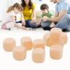 30PCS Fun Dice Set, 16MM Plastic 6 Sided Round Corners Dice Cubes, Polyhedral Dice Set, DIY Puzzle Round Corner for Classroom Teaching, Board Games, Dices Game, Parties (Beige) view 2