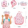 GIFTRRTOY Real Kids Cooking and Baking Set - 24 Pcs Kids Chef Role Play Costume Set Includes Cake Apron, Chef Hat, Cooking Mitt, Utensils, Cupcake Molds for Toddler Boys and Girls Ages 3+ view 2