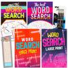 Game Party 4 Pocket Size Word Search Books for Adults - Bundle with 4 Travel Size Word Hunt Puzzle Books Plus Pens and Magnifier (Over 600 Word Find Puzzles) view 1