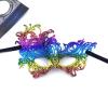Sweenaly lace mask Masquerade Mask Party Mask Halloween Mask (Grey+Gold+Blue+Rainbow) view 4