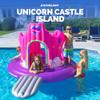 SWIMLINE Giant Inflatable Unicorn Castle Pool Float For Kids And Adults Size| Floating Kingdom Raft Lounger Combo With Gate Shield Windows & Accessories For Pools Lakes Beach | Fits Up To 4 People view 2