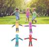 4pcs Telescopic Suction Cup Robots Toy, Shape Changing Robot Telescopic Tube, Telescopic Suction Cup Robot Toy, Plastic Flexible Cartoon Puzzle Suction Cup for Boys Girls view 2
