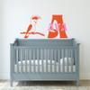 Nursery Custom Name Wall Decal with Initial Parrot Sitting on Tree - Baby Name Wall Decals with Bird - Custom Wall Lettering Decorations for Kids Room view 1