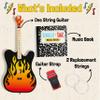 TinkerTar - Flame Electric Guitar - The Easiest Way to Start and Learn Guitar - 1 Stringed Toy Instrument for Kids Perfect Intro to Music for Young Kids Ages 3 and up - from Buffalo Games view 3