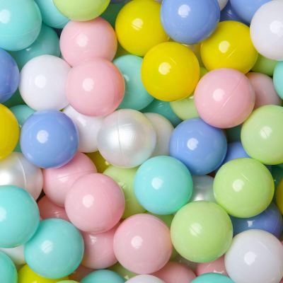 GOGOSO Ball Pit Balls for Toddlers Kids Plastic Balls for Ball-Pit Playpen Pool Baby Play Pastel BPA-Free Non Toxic Play Pastel Crush Proof Bal Mix Color 100pcs