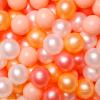 GOGOSO Ball Pit Balls for Toddlers Kids Plastic Balls for Ball-Pit Playpen Pool Baby Play Pastel BPA-Free Non Toxic Play Pastel Crush Proof Soft Bal Pearl Red White Gold Pink 100pcs view 1