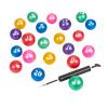 Excellerations 3" Number Ball - Set of 21 with 1 Air Pump view 1