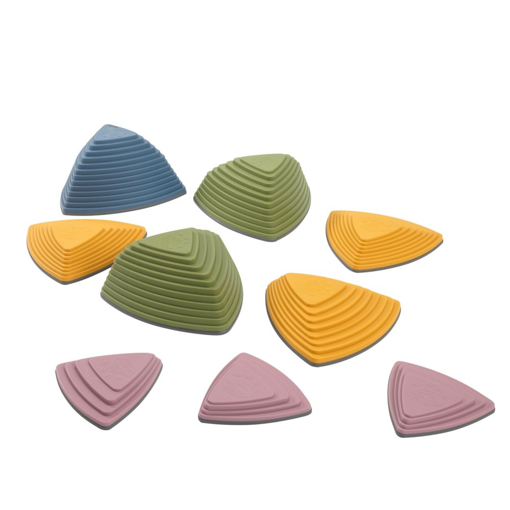 Excellerations Natural River Stones - Set of 9