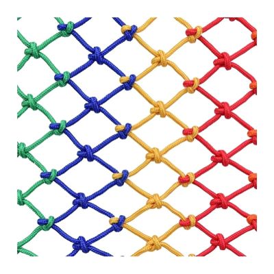 HAPPLiGNLY Child Safety Net Color Cargo Net Weave Nylon Protective Net, Garden Swing Outdoor Hammock Playground Decoration, Rope Net Railing Patios Safety Net Rope Netting (Size : 4x4m(13x13f