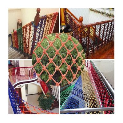 HAPPLiGNLY Orange Protective Net Rope Net, Loft Anti-Fall Safety Net, Children's Pet Bed Balcony Anti-Fall Rope Net, Indoor Background Wall Decoration Net, Optional Size Rope Netting (Size :