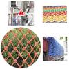 HAPPLiGNLY Orange Protective Net Rope Net, Loft Anti-Fall Safety Net, Children's Pet Bed Balcony Anti-Fall Rope Net, Indoor Background Wall Decoration Net, Optional Size Rope Netting (Size : view 2