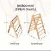 Climbing Set of Three Items, Foldable Triangle + Climbing Arch + Climbing Ramp, Triangle With Ramp, Climbing Triangle, Montessori Furniture (Boho) view 4