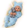 The Ashton-Drake Galleries Sherry Rawn So Truly Real Aiden, My Snuggle Pup Vinyl Baby Doll and Plush Dog Set, Poseable Doll with RealTouch Vinyl Skin, Hand-Rooted Hair, Weighted Body view 1