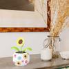 Sunflower Solar Dancing Flower Solar Powered Swinging Animated Dancer Toy Office Desk Car Decoration for Car, Funny Ornaments view 4