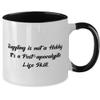Best Juggling Two Tone 11oz Mug, Juggling is not a Hobby. It's a Post, Present For Men Women, Unique Gifts From Friends, Jugglingbirthdaygift, Juggling balls, Juggling clubs, Juggling rings, Juggling view 2