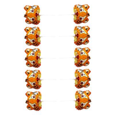 10pcs Tiger Balloons for Year Birthday Party Decorations Animal Pattern Balloons for Festive Atmosphere for Celebrations