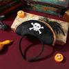 ORFOFE Pirate Captain Headband Halloween Skull Pattern Pirate Hair Accessories for Costume Party Dress-up and Cosplay view 3