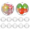 COHEALI Translucent Small Round Capsules: 200pcs 1.1 inch Vending Machine Capsules Empty Plastic Gumball Machine Containers for Easter Basket Birthday Gifts Pinata Stuffers DIY Craft Supplies view 1