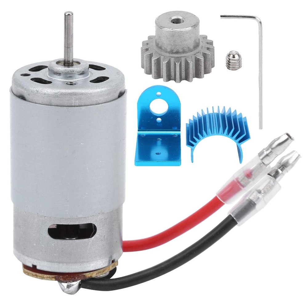 RC Motor Set, 390 Motor Metal Heatsink Motor Mount RC Upgrade Parts Accessories fit for 1/18 A949 A959