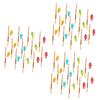 Tofficu 36pcs Mini Fishing Pole Cake Toppers Fishing Theme Party Decorations for Birthdays Cocktails Creative for Fun Celebrations view 1