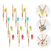 Tofficu 36pcs Mini Fishing Pole Cake Toppers Fishing Theme Party Decorations for Birthdays Cocktails Creative for Fun Celebrations view 2