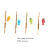 Tofficu 36pcs Mini Fishing Pole Cake Toppers Fishing Theme Party Decorations for Birthdays Cocktails Creative for Fun Celebrations view 3