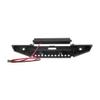 1 Set Metal Black Front Bumper with LED Light 1/10 RC for Axial SCX10 & SCX10 II 90046 for TRX4 Accessory Part view 1
