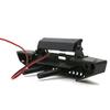 1 Set Metal Black Front Bumper with LED Light 1/10 RC for Axial SCX10 & SCX10 II 90046 for TRX4 Accessory Part view 2