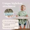 Bibbrella Premium Baby Led Weaning Bib - Full Coverage with Lap Protection - Water-Resistant Long Sleeve Smock - Mess-Proof Feeding for Infants & Toddlers 6-36 Months - Butterfly Garden Bundle view 2