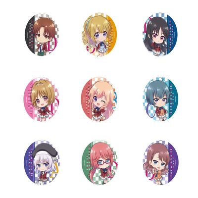 Welcome to The Classroom of Ability Superiorism Petite Choko Trading Tin Badge, Box of 9