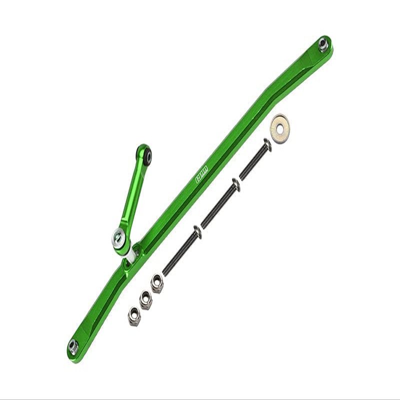 Aluminum Front Steering Tie Rods for Losi 1:8 LMT 4WD Solid Axle Monster Truck LOS04022 / LMT Mega Truck LOS04024 / LMT Son-uva Digger LOS04021 / TLR Tuned LMT Kit LOS04027 - Green