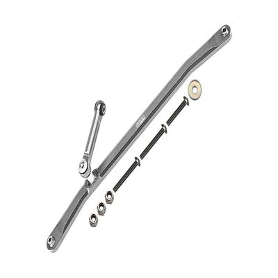 Aluminum Front Steering Tie Rods for Losi 1:8 LMT 4WD Solid Axle Monster Truck LOS04022 / LMT Mega Truck LOS04024 / Son-uva Digger LOS04021 / TLR Tuned LMT Kit LOS04027 - Silver