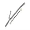 Aluminum Front Steering Tie Rods for Losi 1:8 LMT 4WD Solid Axle Monster Truck LOS04022 / LMT Mega Truck LOS04024 / Son-uva Digger LOS04021 / TLR Tuned LMT Kit LOS04027 - Silver view 1
