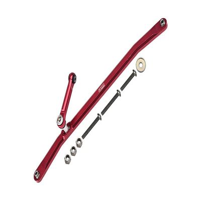 Aluminum Front Steering Tie Rods for Losi 1:8 LMT 4WD Solid Axle Monster Truck LOS04022 / LMT Mega Truck LOS04024 / LMT Son-uva Digger LOS04021 / TLR Tuned LMT Kit LOS04027 - Red