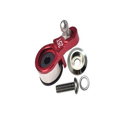 Aluminum 6061-T6 Servo Horn with Built-in Spring (for Locking Diff) for Traxxas 1:10 TRX4 Defender Trail Crawler 82056-4 / TRX6 Mercedes-Benz G-63 MAG 6X6 88096-4 Upgrades - Red