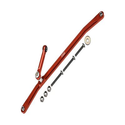 Aluminum Front Steering Tie Rods for Losi 1:8 LMT 4WD Solid Axle Monster Truck LOS04022 / LMT Mega Truck LOS04024 / Son-uva Digger LOS04021 / TLR Tuned LMT Kit LOS04027 - Orange