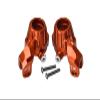 Aluminum 7075-T6 Front Knuckle Arms Steering Blocks for Traxxas 1:10 4WD MAXX 89076-4 / 4WD MAXX with WideMAXX 89086-4/1:8 4WD Maxx Slash 6S 102076-4 Upgrades - Orange view 1