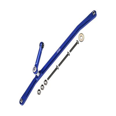 Aluminum Front Steering Tie Rods for Losi 1:8 LMT 4WD Solid Axle Monster Truck LOS04022 / LMT Mega Truck LOS04024 / LMT Son-uva Digger LOS04021 / TLR Tuned LMT Kit LOS04027 - Blue