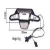 Nylon and Stainless Steel Universal Front Bumper with 6 Led Light Bulbs for Traxxas 1:18 TRX4M Ford Bronco Crawler 97074-1 / TRX4M Land Rover Defender 97054-1 Upgrades - Black view 2