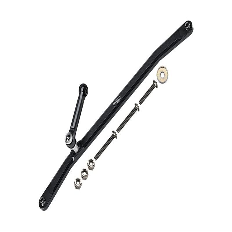 Aluminum Front Steering Tie Rods for Losi 1:8 LMT 4WD Solid Axle Monster Truck LOS04022 / LMT Mega Truck LOS04024 / LMT Son-uva Digger LOS04021 / TLR Tuned LMT Kit LOS04027 - Black