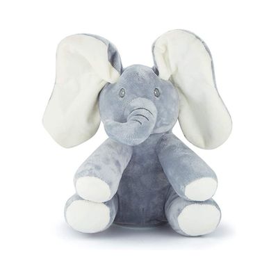13MARCH Andy The Elephant - Musical Peek-a-Boo Elephant Toy - Interactive Stuffed Baby Animal with Moving Ears for Baby - Hide and Seek Fun - Elephant Plush Baby Toy