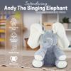 13MARCH Andy The Elephant - Musical Peek-a-Boo Elephant Toy - Interactive Stuffed Baby Animal with Moving Ears for Baby - Hide and Seek Fun - Elephant Plush Baby Toy view 2